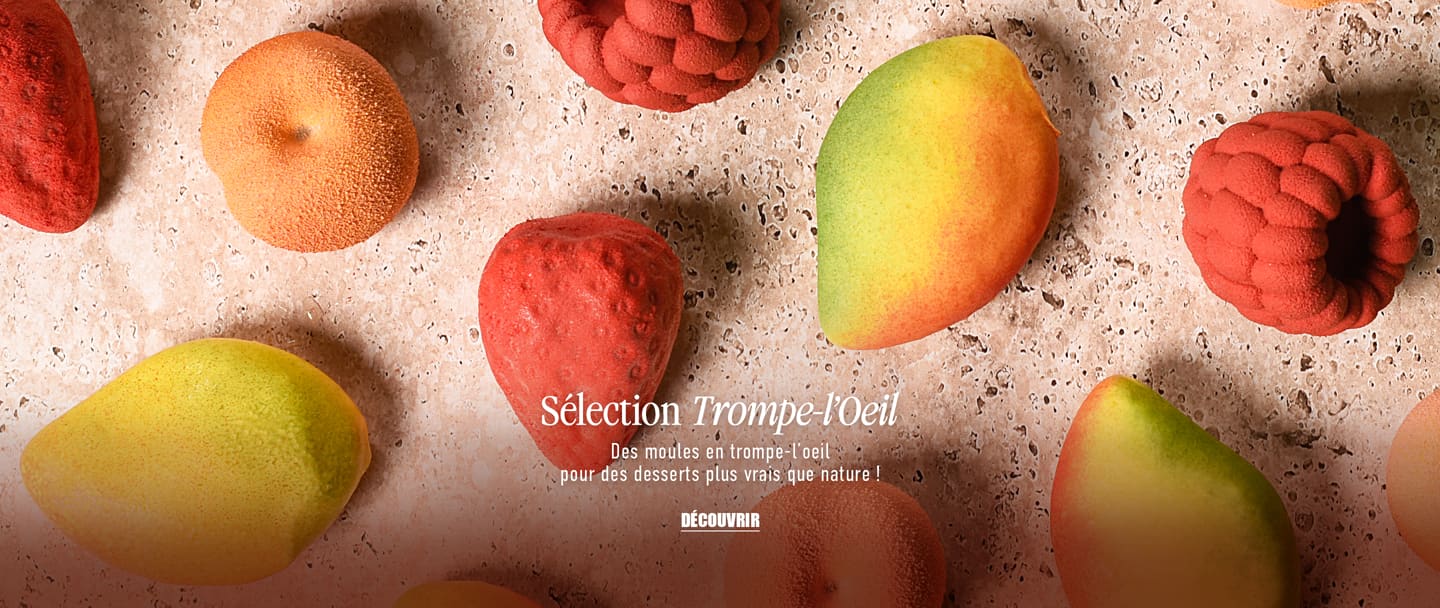 Des moules en Trompe-l'Oeil pour des desserts plus vrais que nature !*ATTR
