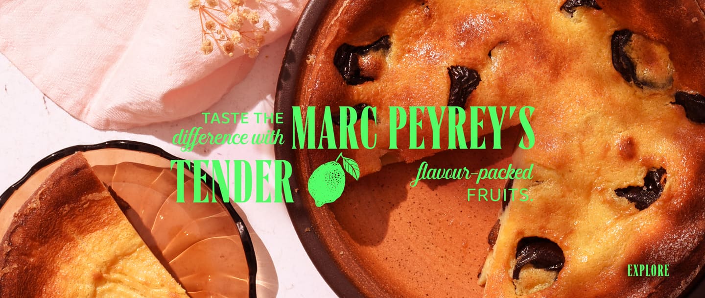 Taste the difference with Marc Peyrey's tender, flavour-packed fruits*ATTR