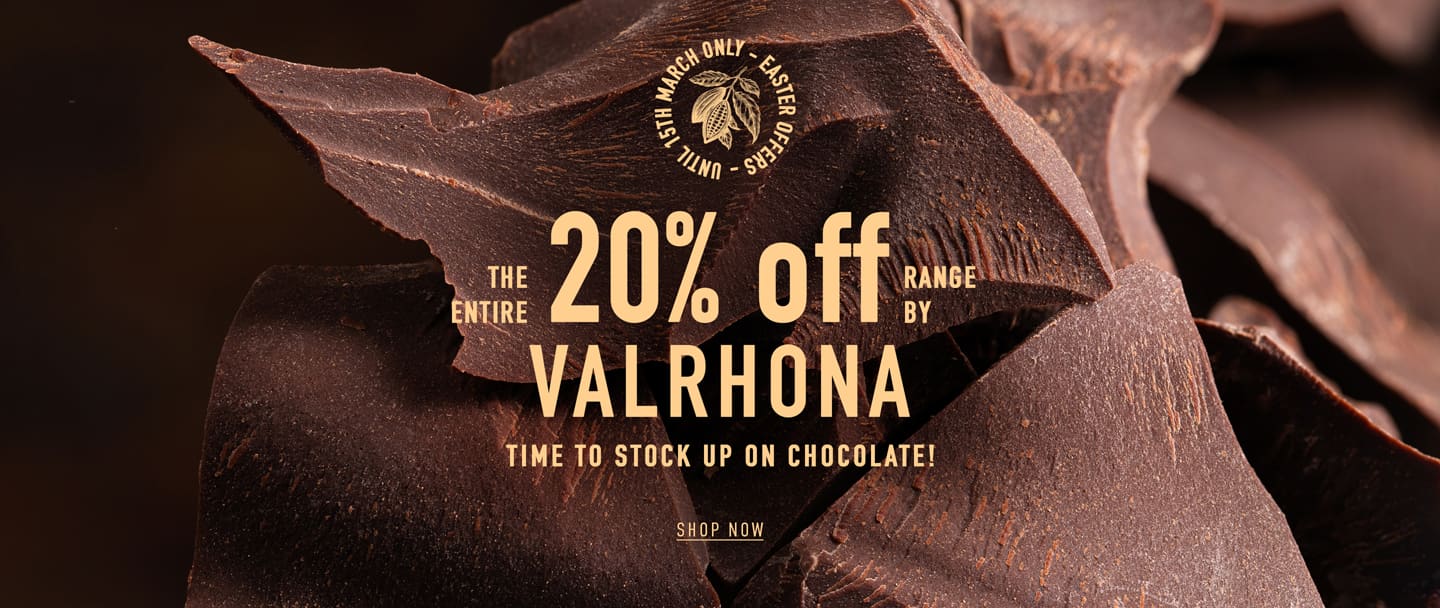 20% OFF all Valrhona chocolates!*ATTR