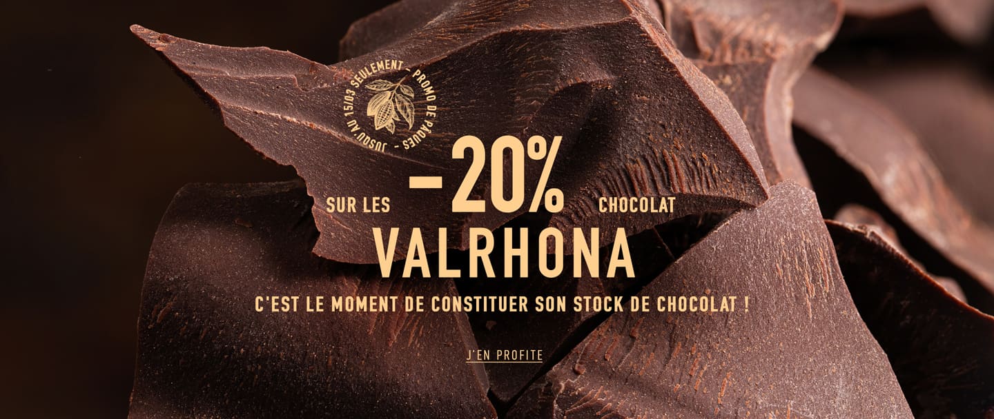 -20% sur tous nos chocolats Valrhona !*ATTR