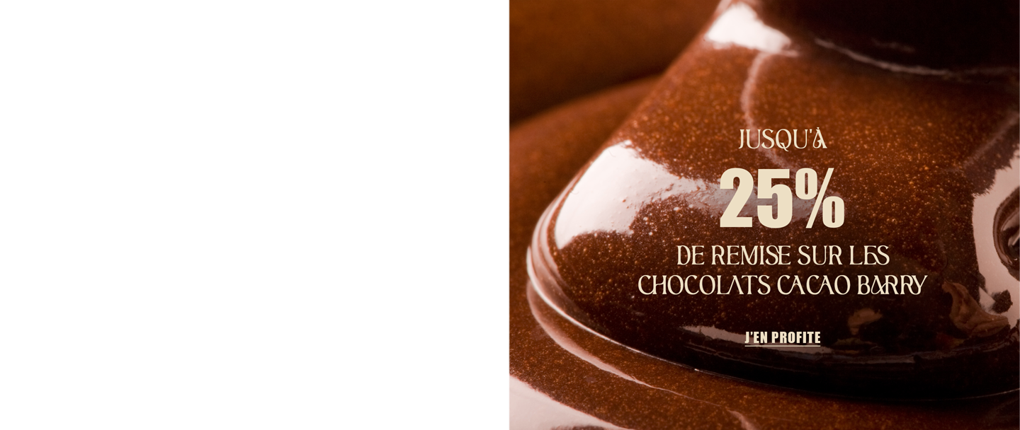 Jusqu'à 25% de remise sur les chocolats Cacao Barry*ATTR