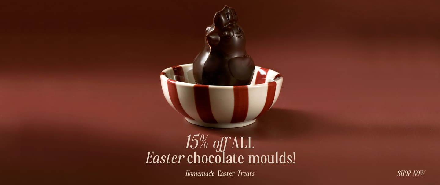 enjoy 15% off all Easter chocolate moulds!*ATTR