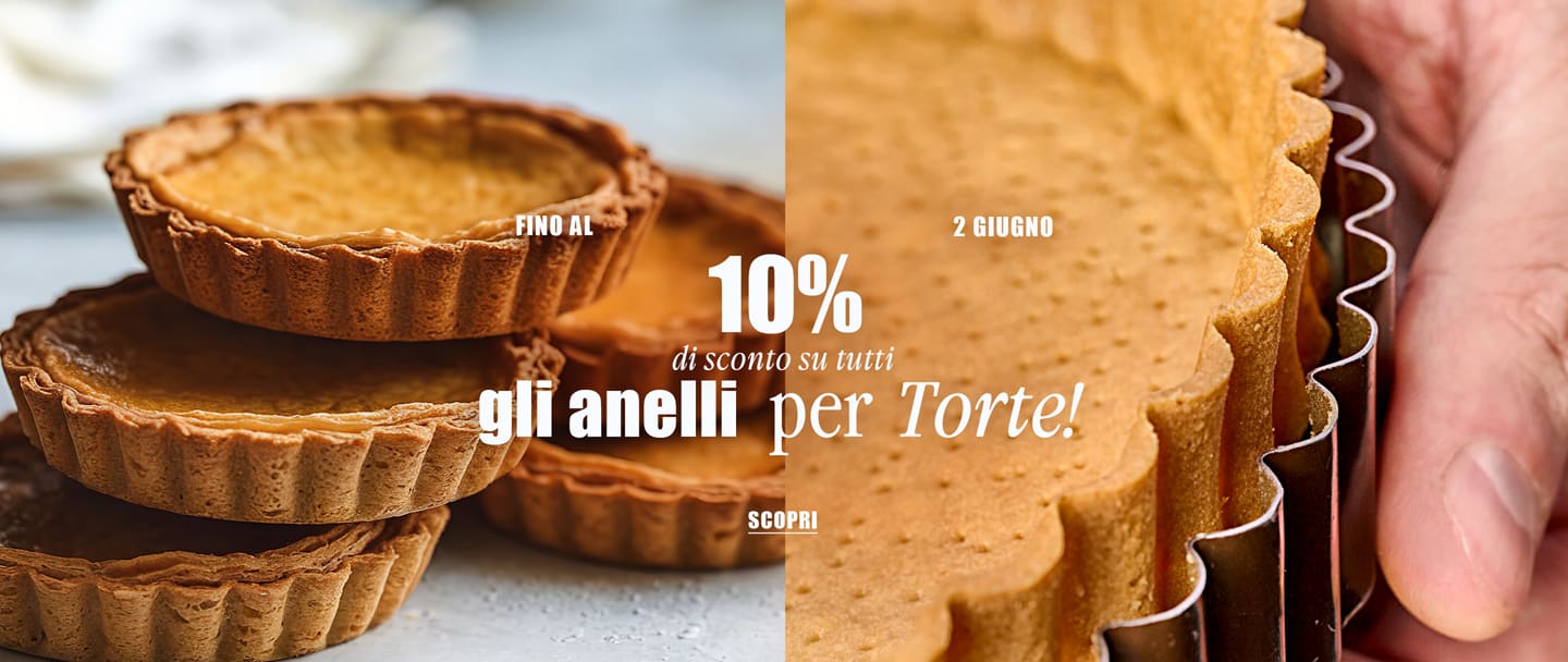 Fino al 2 giugno, 10% di sconto su tutti i cerchi per torte!*ATTR