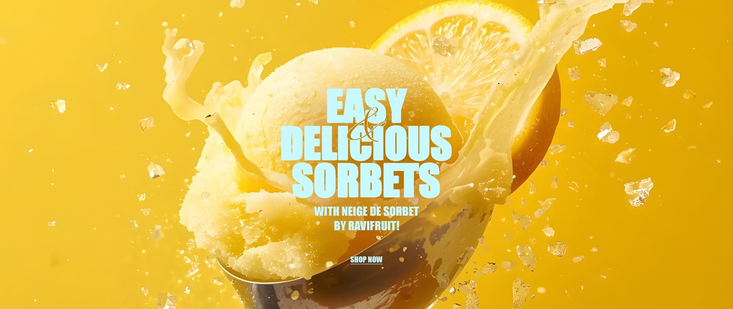 Easy and delicious sorbets with Neige de Sorbet by Ravifruit!*ATTR