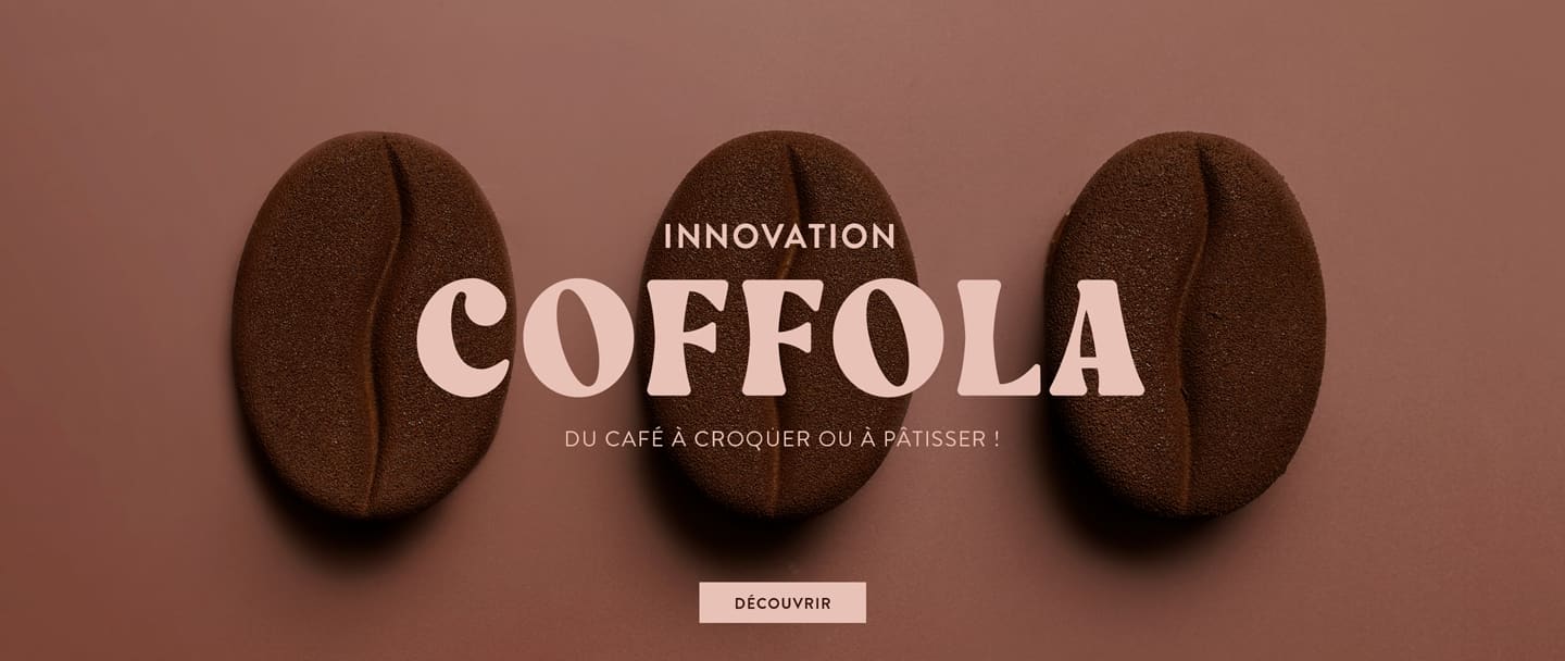 Découvrez l'innovation Coffola : du café à croquer ou à pâtisser !*ATTR