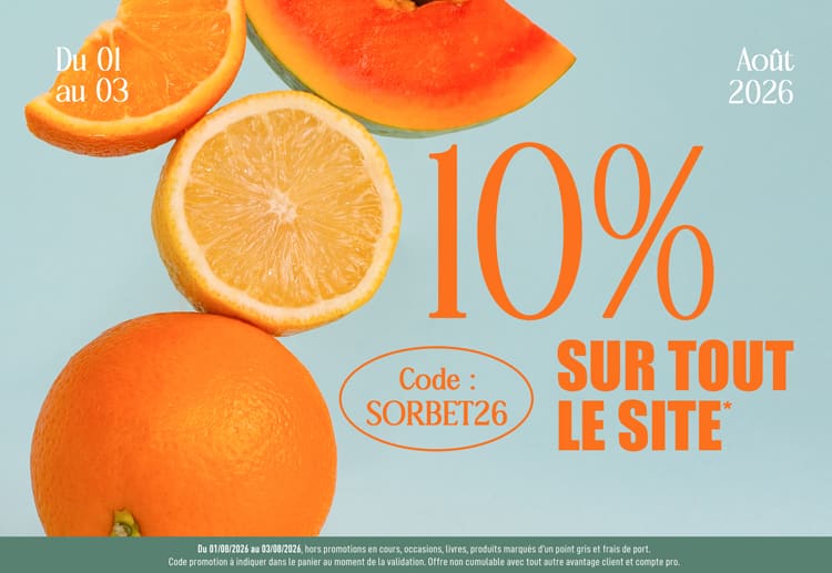 -10% sur tout le site avec le code SORBET26*ATTR