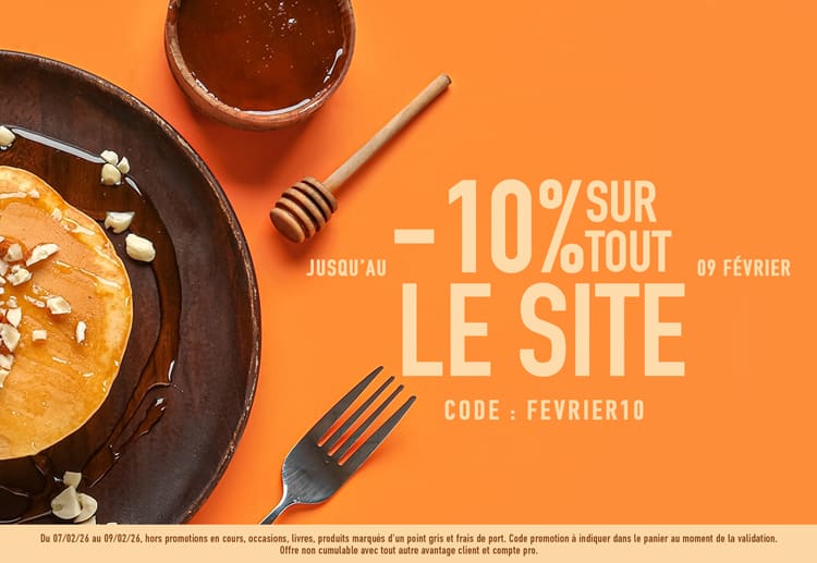 -10% sur tout le site avec le code fevrier10*ATTR