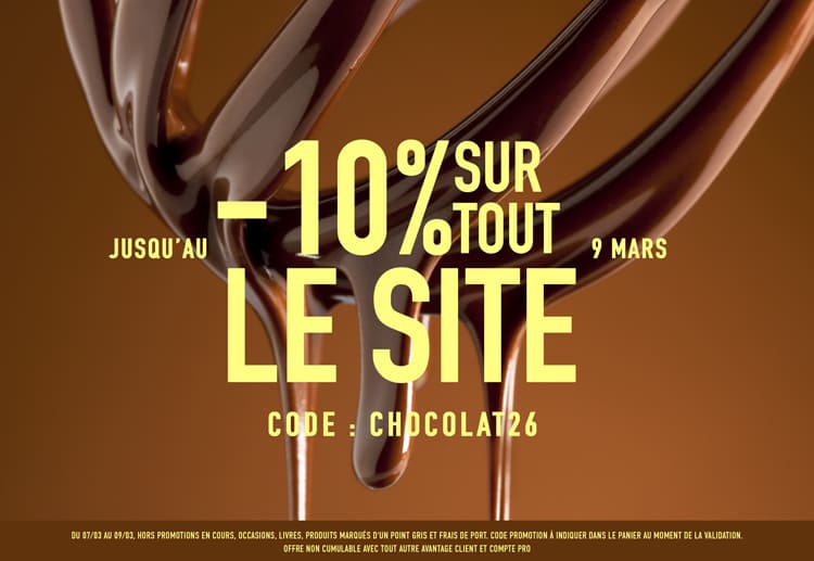 -10% sur tout le site avec le code CHOCOLAT2026*ATTR