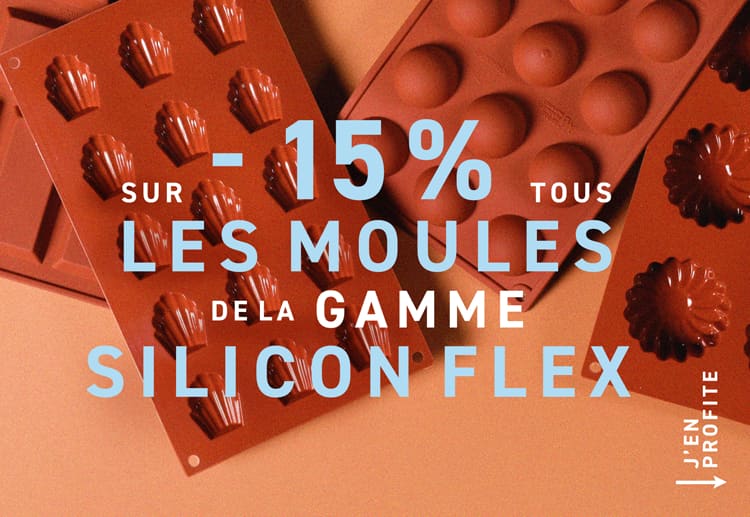 La qualité Silikomart à prix promo !
-15% sur tous les moules de la gamme Silicon Flex