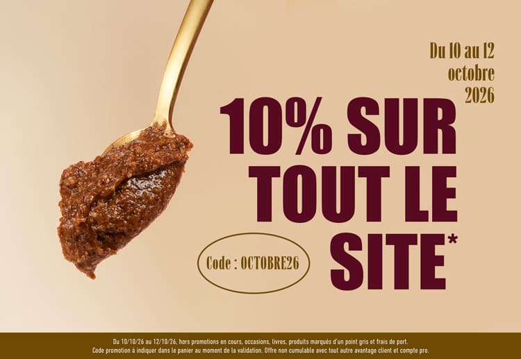-10% sur tout le site avec le code OCTOBRE26*ATTR