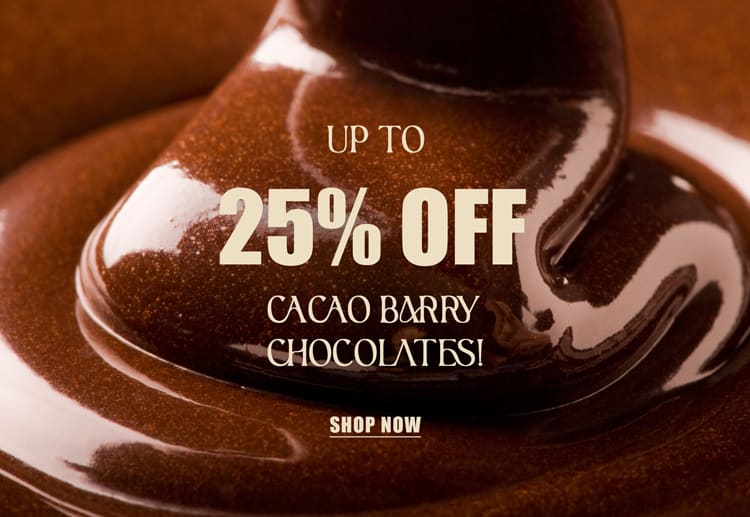 Up to 25% OFF Cacao Barry chocolates!*ATTR