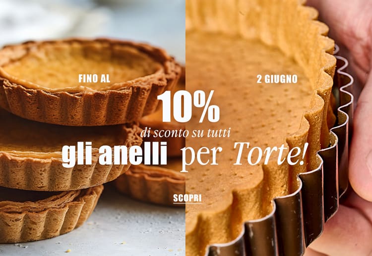 Fino al 2 giugno, 10% di sconto su tutti i cerchi per torte!*ATTR