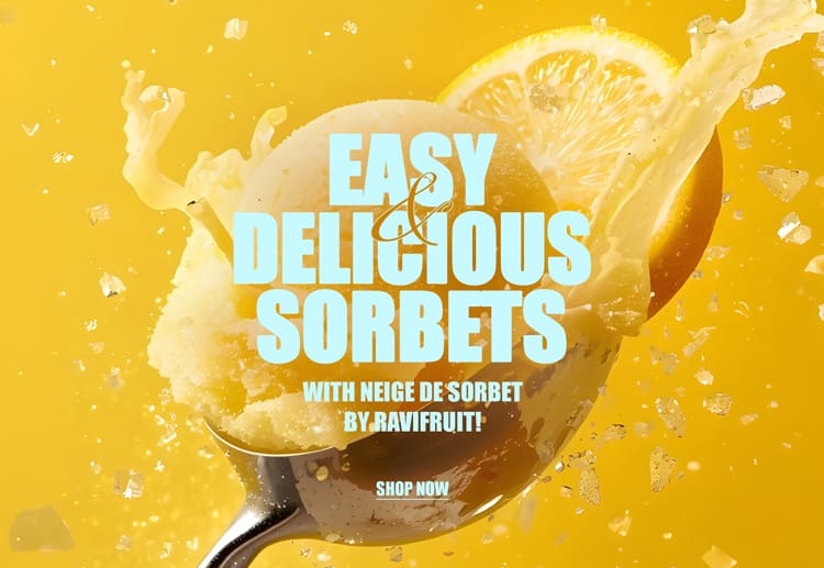 Easy and delicious sorbets with Neige de Sorbet by Ravifruit!*ATTR