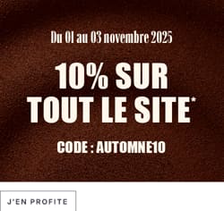 -10% sur tout le site avec le code automne10*ATTR