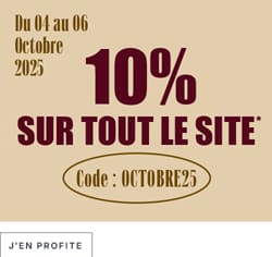 -10% sur tout le site avec le code OCTOBRE25*ATTR