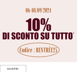 10% di sconto su tutto il sito con codice RENTREE25*ATTR