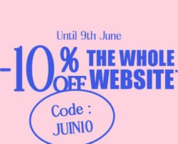 10% OFF the whole website with the code juin10*ATTR