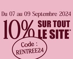 -10% sur tout le site avec le code RENTREE24