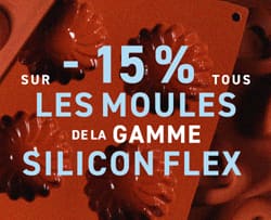 La qualité Silikomart à prix promo !
-15% sur tous les moules de la gamme Silicon Flex