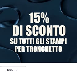 15% di sconto su tutti gli stampi per tronchetto*ATTR