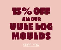 15% off all our yule log moulds