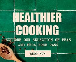 Explore our selection of PFAS and PFOA-free pans for healthier cooking!