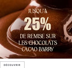 Jusqu'à 25% de remise sur les chocolats Cacao Barry*ATTR