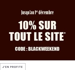 -10% sur tout le site avec le code blackweekend*ATTR
