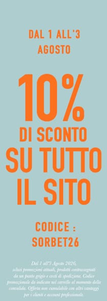 10% di sconto su tutto il sito con codice SORBET26*ATTR