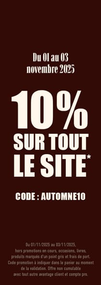 -10% sur tout le site avec le code automne10*ATTR