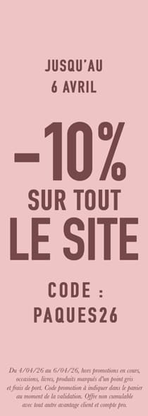 -10% sur tout le site avec le code PAQUES26*ATTR