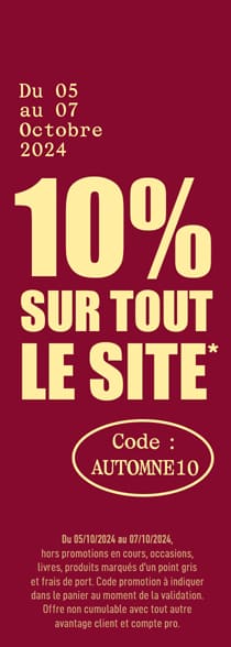 -10% sur tout le site avec le code automne10