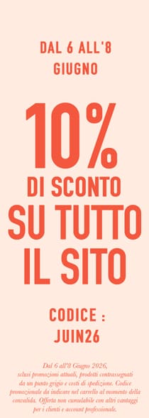 10% di sconto su tutto il sito con codice JUIN26*ATTR