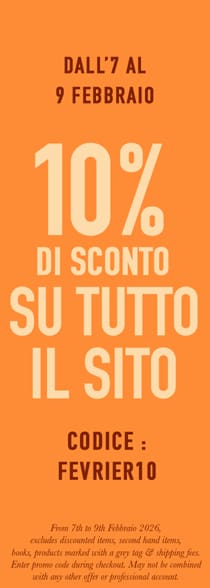 10% di sconto su tutto il sito con codice fevrier10*ATTR