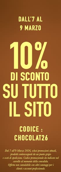 10% di sconto su tutto il sito con codice CHOCOLAT10*ATTR