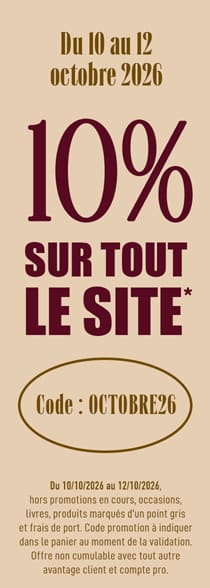 -10% sur tout le site avec le code OCTOBRE26*ATTR