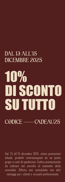 10% di sconto su tutto il sito con codice cadeau25*ATTR
