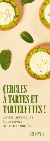 Laissez libre court à vos envies de tartes fruitées avec nos Cercles à Tartes et Tartelettes !*ATTR