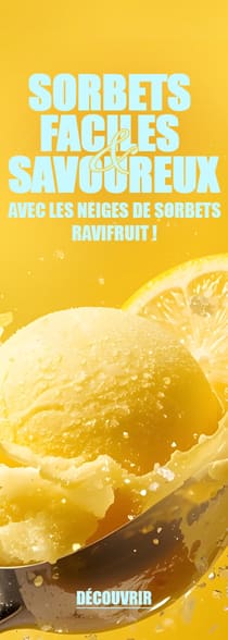 Des Sorbets faciles et savoureux avec les Neiges de Sorbets Ravifruit !*ATTR
