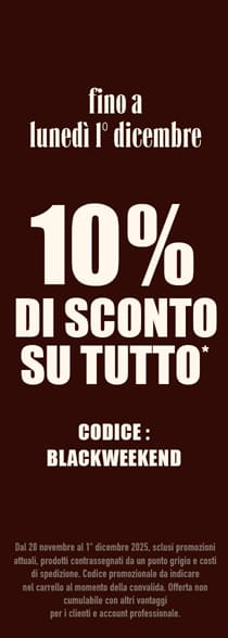 10% di sconto su tutto il sito con codice blackweekend*ATTR