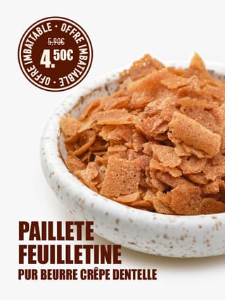 Pailleté feuilletine - pur beurre crêpe dentelle*ATTR
