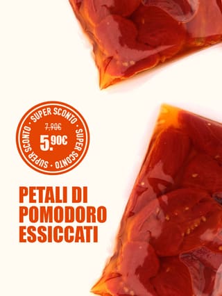 Petali di pomodoro essiccati
Semplice 150 g*ATTR