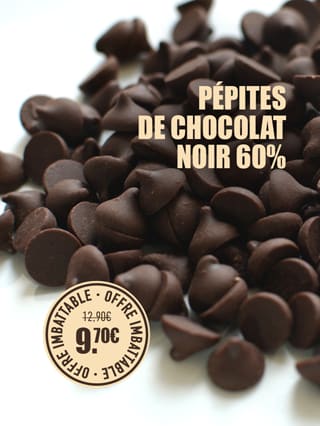 Pépites de chocolat noir 60%*ATTR