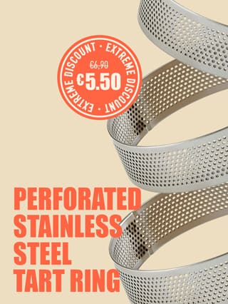Perforated Stainless Steel Tart Ring*ATTR