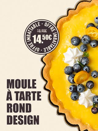 Moule à tarte Rond Design 25 cm*ATTR