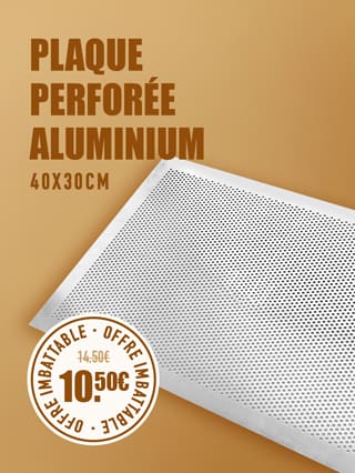 Plaque perforée aluminium*ATTR