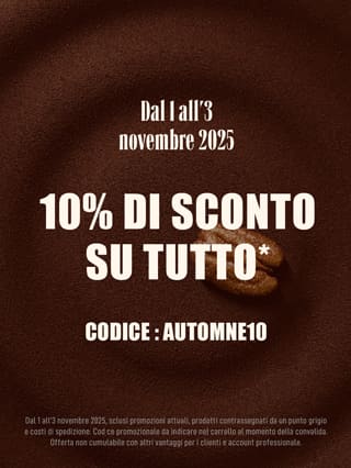 10% di sconto su tutto il sito con codice automne10*ATTR