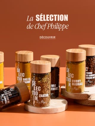 la Sélection d'épices de Chef Philippe : Une sélection d'épices pensée pour sublimer vos recettes d'été !*ATTR