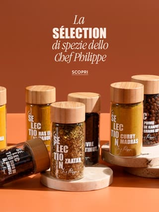 La selezione di spezie dello Chef Philippe:
Una selezione di spezie pensata per esaltare le vostre ricette estive!*ATTR