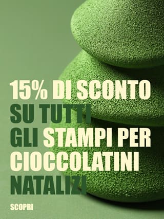 15% di sconto su tutti gli stampi per cioccolatini natalizi